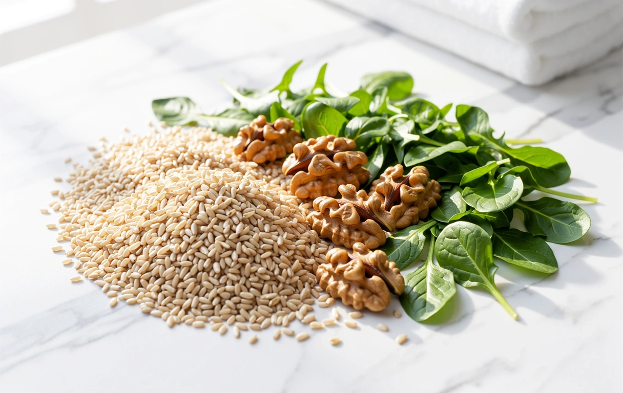 Frische biologische Lebensmittel für eine ausgewogene Ernährung